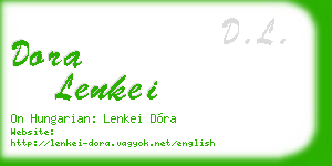 dora lenkei business card